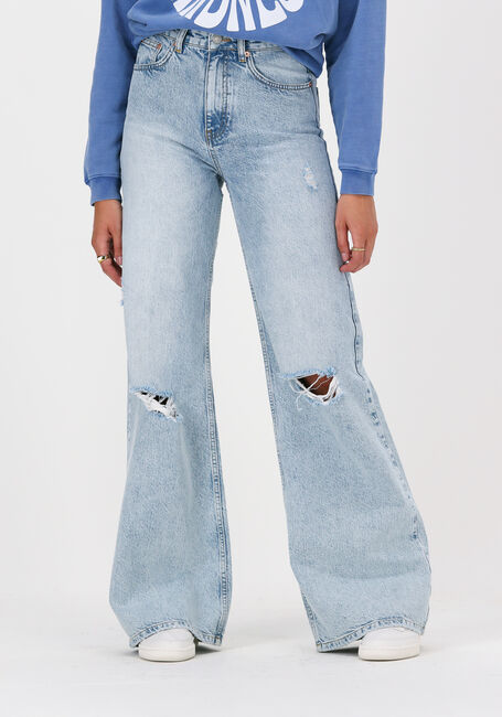 Blaue COLOURFUL REBEL Wide jeans GAIA DESTROYED HIGH RISE JEAN - large