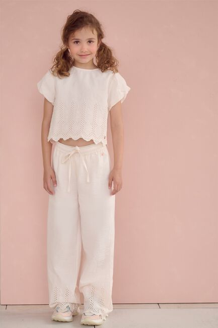 Hell-Pink NONO T-shirt TIKA BLOUSE WITH EMBROIDERED BORDER - large