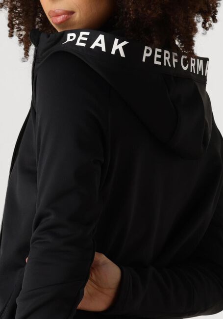 Schwarze PEAK PERFORMANCE Strickjacke W RIDER ZIP HOOD - large