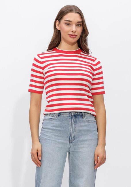 Rote OBJECT Top OBJESTER S/S NEW KNIT PULLOVER - large