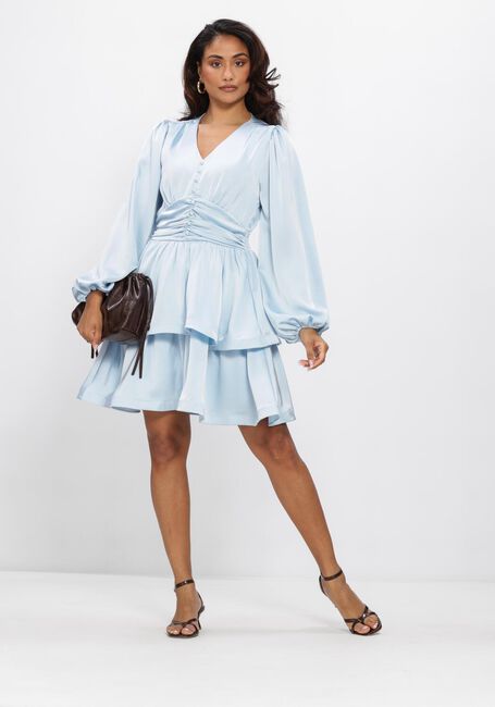 Hellblau NEO NOIR Minikleid RIVANA HEAVY SATEEN DRESS - large