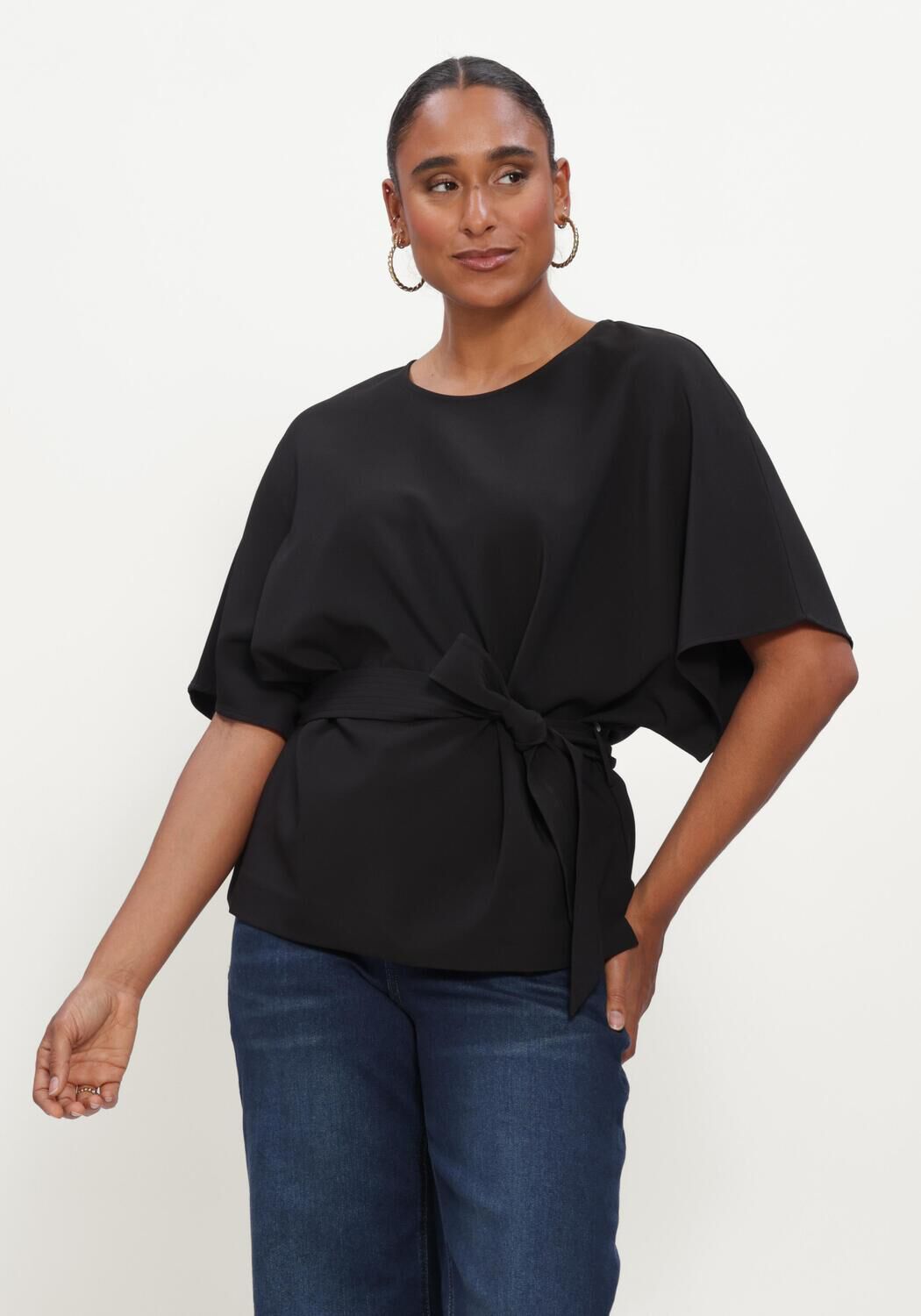 Schwarze MOS MOSH Blusen MMRIKALA MILEY BLOUSE - large