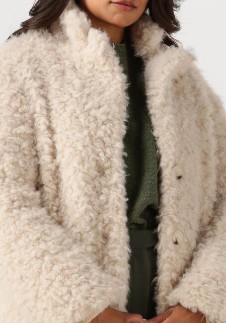 Beige ANOTHER LABEL Teddy-Jacke AL BONNIE LONG COAT - large