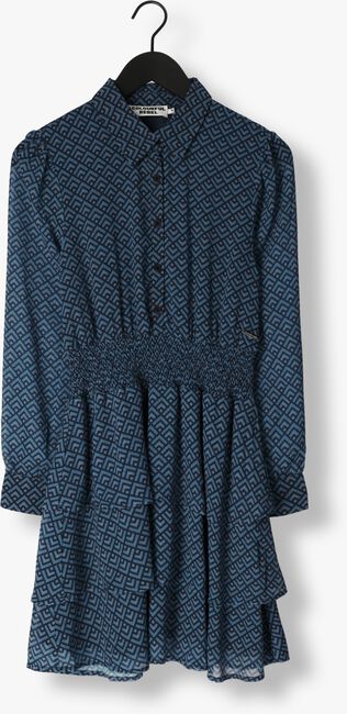 Blaue COLOURFUL REBEL Minikleid SACHA SMALL GEO MINI SHIRT DRESS - large