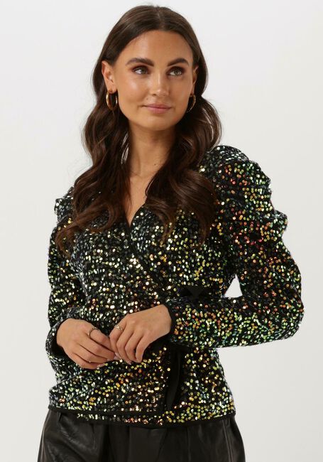 Schwarze Y.A.S. Blusen YASSIGLO LS WRAP TOP - large