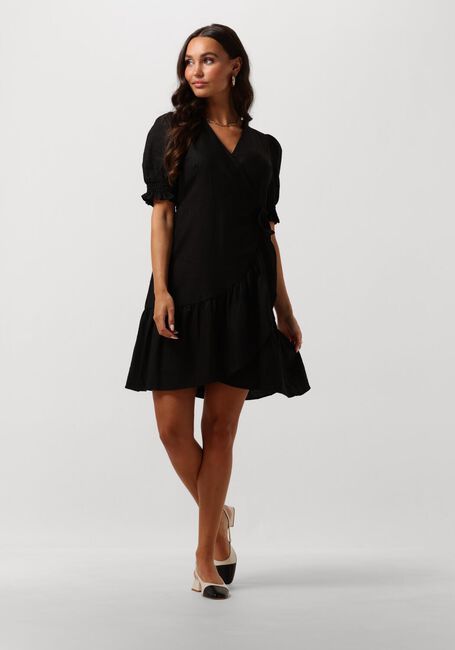 Schwarze Y.A.S. Minikleid YASFLAXY SS WRAP DRESS - large