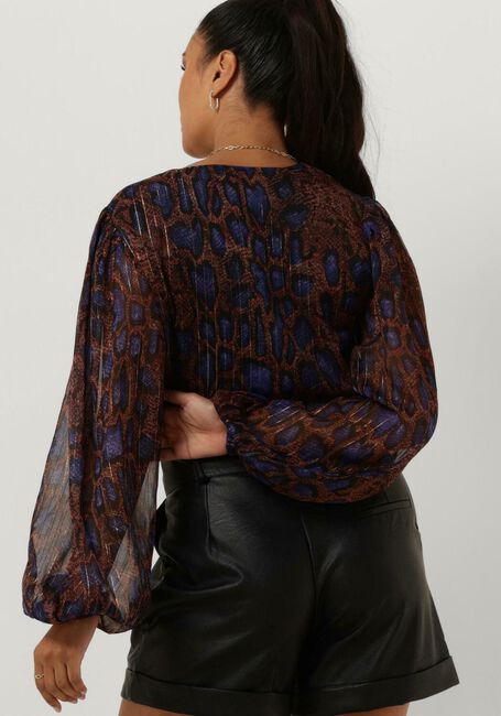 Cognacfarbene FREEBIRD Blusen LEANDRA - large