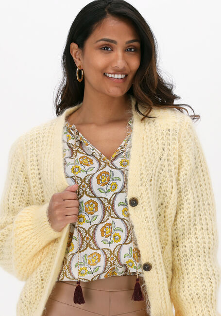 Gelbe BY-BAR Strickjacke VIVE CARDIGAN - large