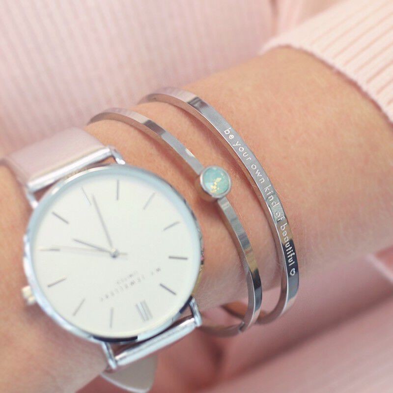 Silberfarbig MY JEWELLERY Armb&auml;nder BE YOUR OWN KIND OF BEAUTIFUL - large