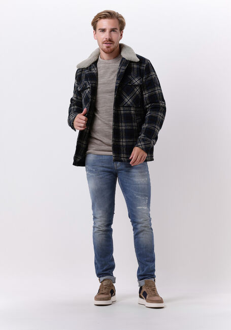 Dunkelblau DSTREZZED Jack CARPENTER BIG TARTAN - large