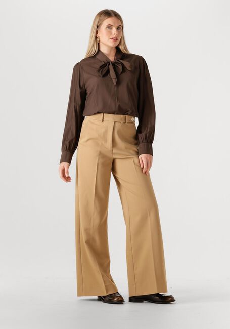 Braune MSCH COPENHAGEN Blusen MSCHJULIANA TIE TOP - large