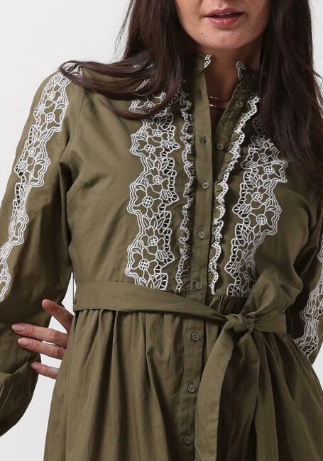Grüne Y.A.S. Minikleid YASMURIS LS SHIRT DRESS S. - large