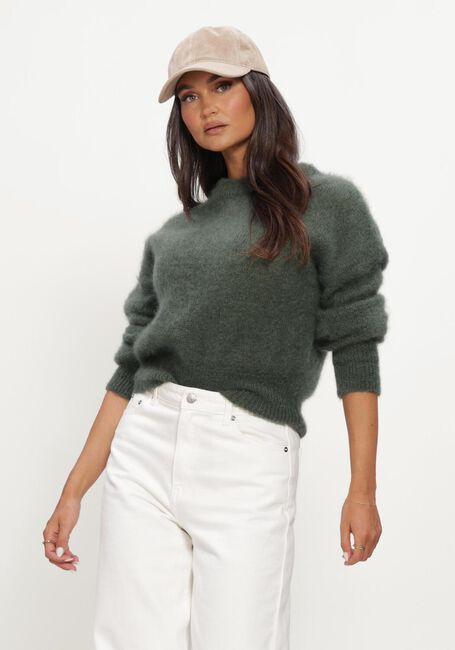 Dunkelgr&uuml;n TWNS Pullover SOLID LONG-SLEEVE ROUND NECK SWEATER - large
