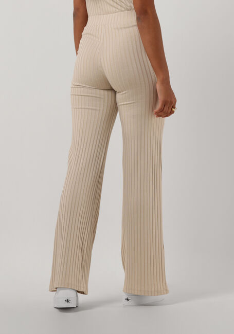 Beige CALVIN KLEIN Schlaghose ELONGATED RIB PANTS - large