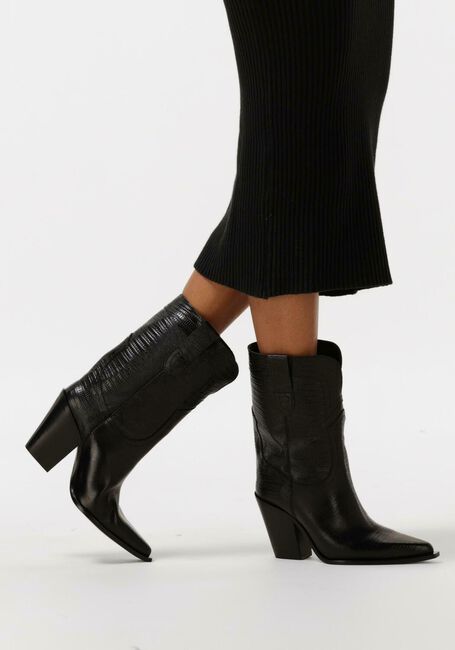 Schwarze TORAL Cowboystiefel HELGA - large