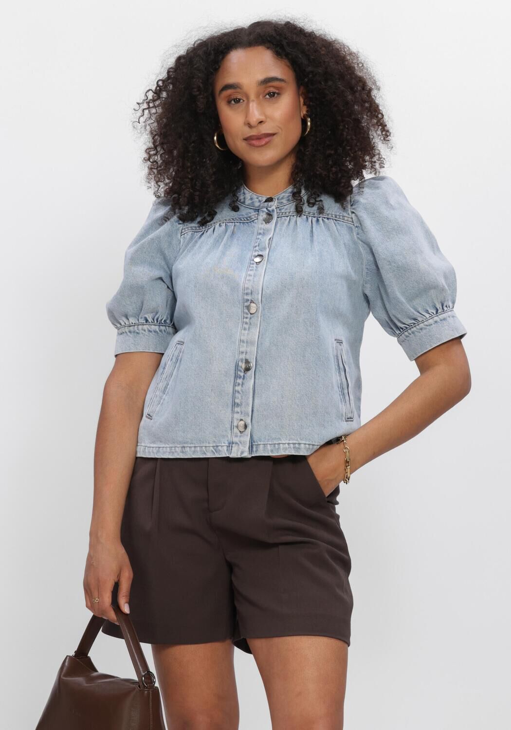 Hellblau CO'COUTURE Blusen ASJACC DENIM BLOUSE - large