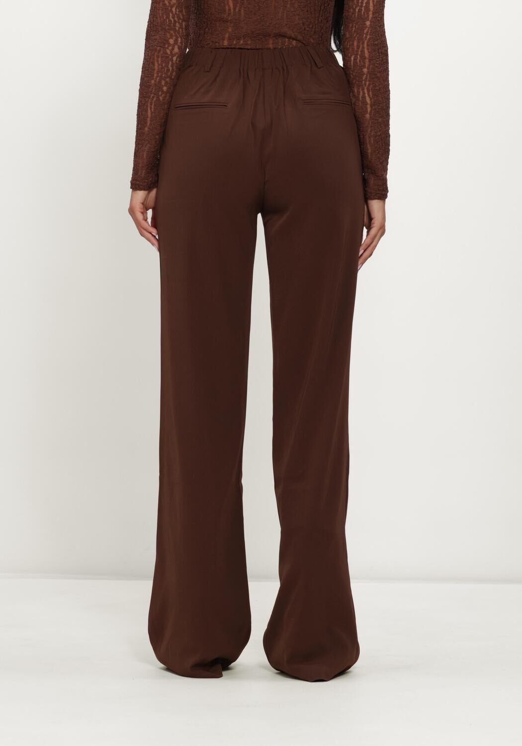 Braune YDENCE Hose PANTS SOLANGE TALL - large