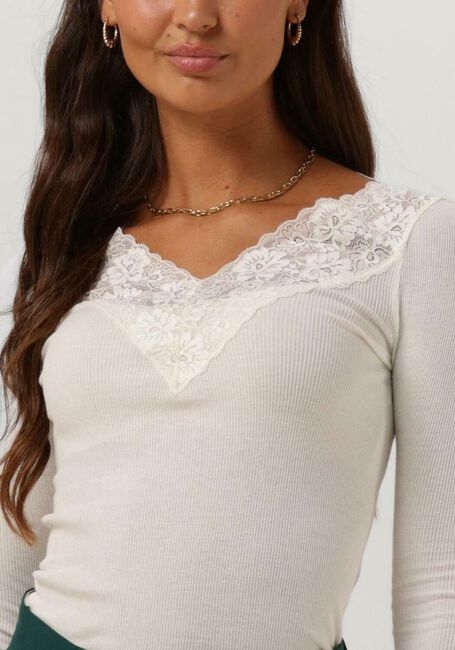 Ecru ROSEMUNDE Tops & T-shirts BERNADINE ORGANIC T-SHIRT LACE - large