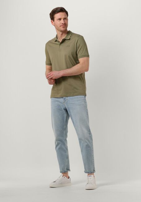 Khaki CALVIN KLEIN Polo-Shirt SMOOTH COTTON SLIM POLO - large