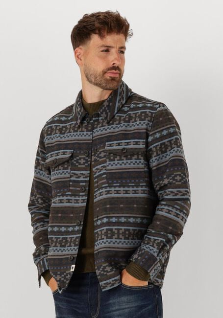Braune ANERKJENDT Overshirt AKOSCAR INKA OVERSHIRT - large