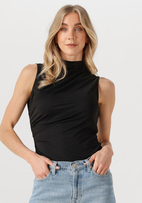Schwarze ROSEMUNDE Top BILLIE SL DRAPE TOP - large