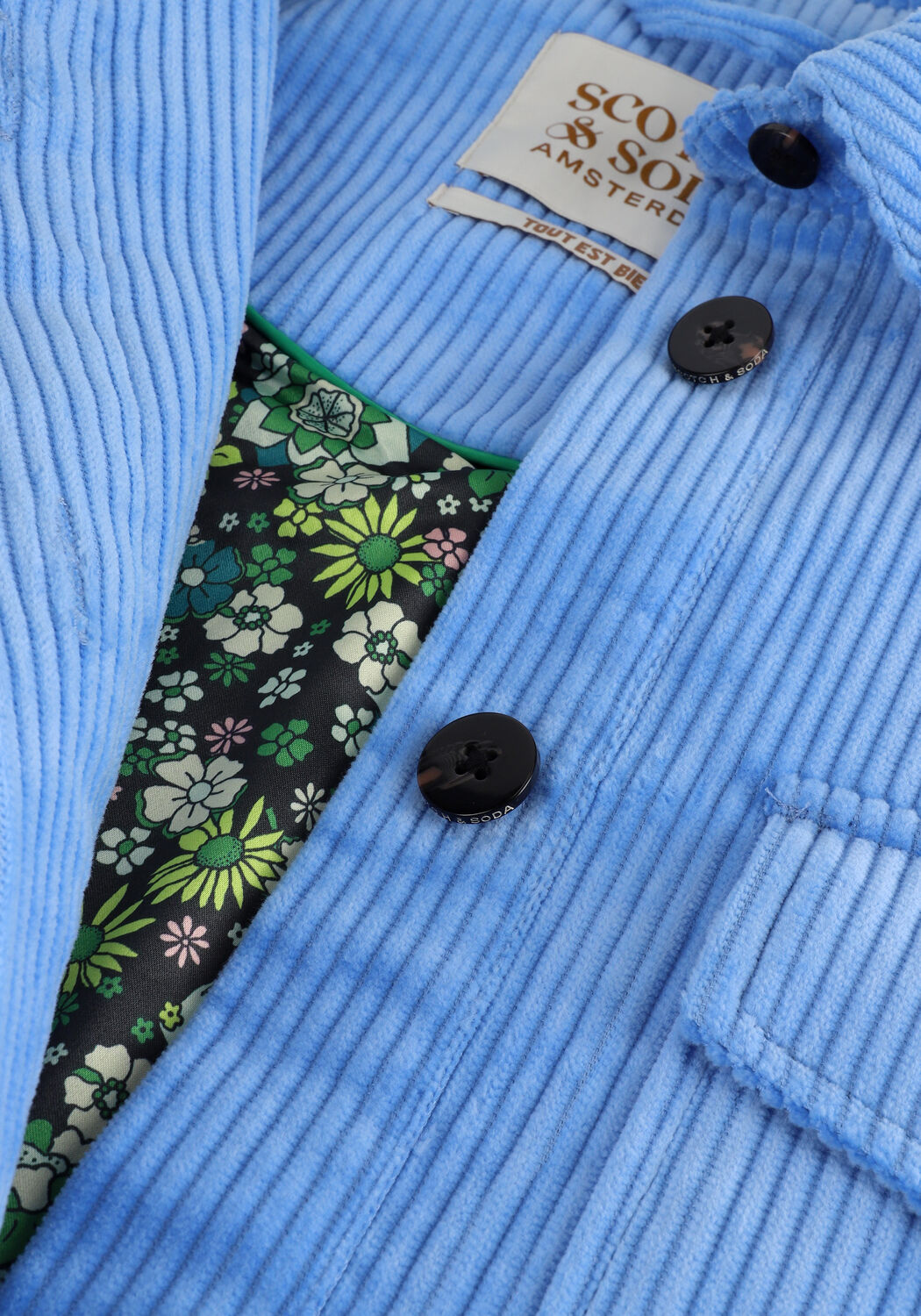 Blaue SCOTCH & SODA Blusen RELAXED FIT ORGANIC COTTON COR - large