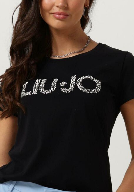 Schwarze LIU JO T-shirt JERSEY T-SHIRT - large