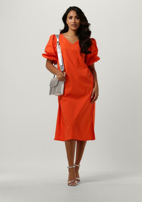 Orangene YDENCE Midikleid DRESS JUUL - large