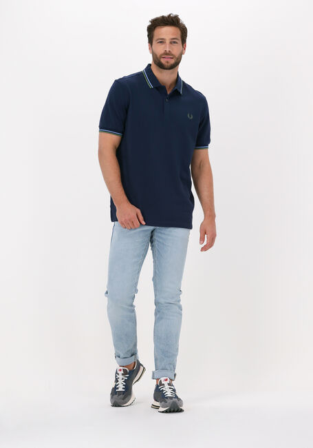 Blaue FRED PERRY Polo-Shirt TWIN TIPPED FRED PERRY SHIRT - large