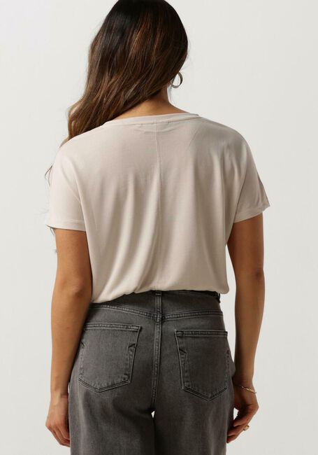 Sand MSCH COPENHAGEN T-shirt MSCHFENYA MODAL V NECK TEE - large