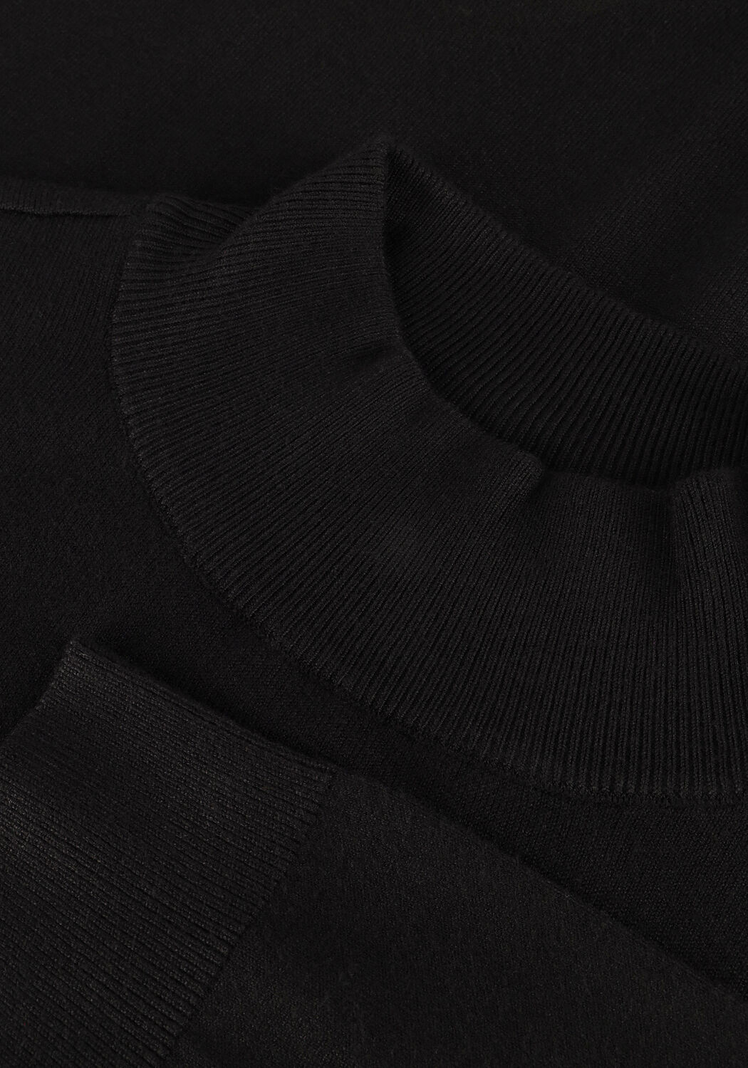Schwarze PURE PATH Rollkragenpullover ESSENTIAL KNIT MOCKNECK SWEATER - large