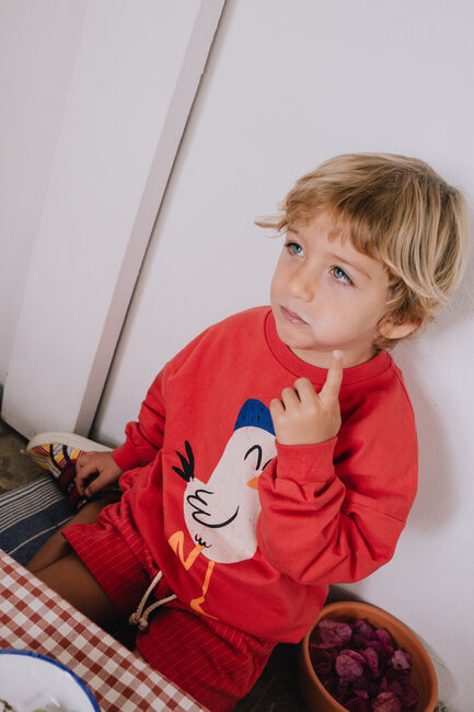 Rote LÖTIEKIDS Sweatshirt S25-87-45 - large
