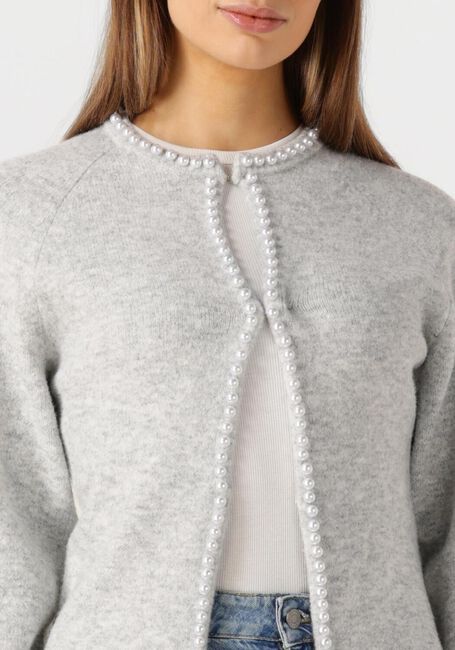 Hellgrau NEO NOIR Strickjacke LILY PEARL KNIT CARDIGAN - large