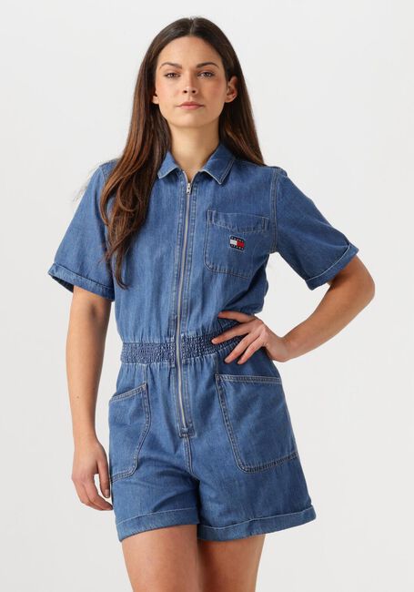 Blaue TOMMY JEANS Playsuits TJW LT DENIM PLAYSUIT - large