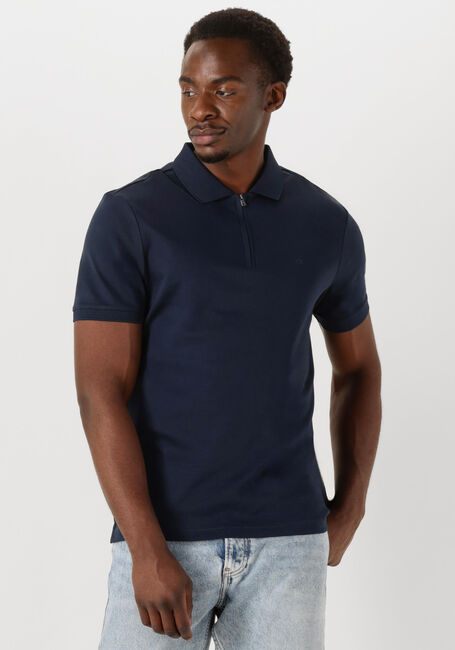 Dunkelblau CALVIN KLEIN Polo-Shirt LIQUID TOUCH WELT ZIP POLO - large