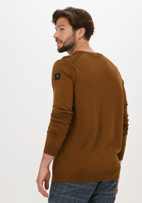 Khaki VANGUARD Pullover R-NECK 100% MERINO WOOL EXTRAF - large