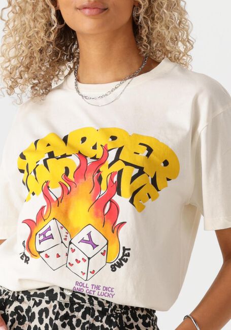 Weiße HARPER & YVE Top ROLLTHEDICE-SS - large