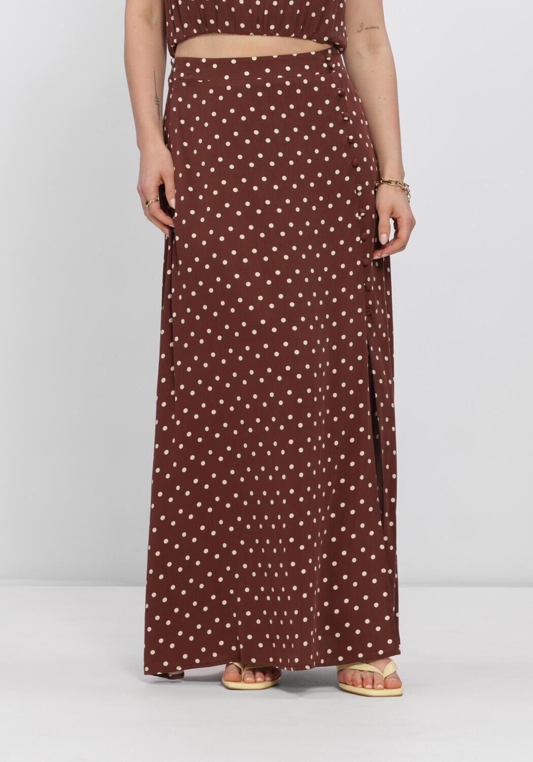 Braune YDENCE R&ouml;cke SKIRT LOUIS - large