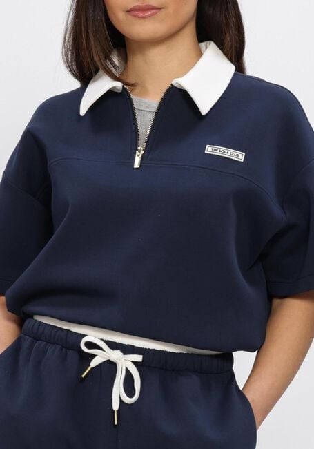 Dunkelblau THE LOLA CLUB Polo-Shirt MILLIE POLO TEE - large