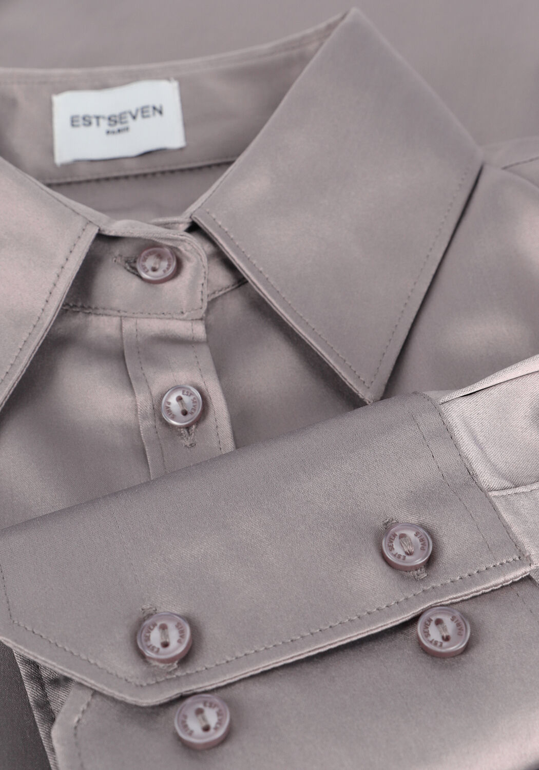 Taupe EST'SEVEN Blusen EST'CHEMISIER BLOUSE BOW - large