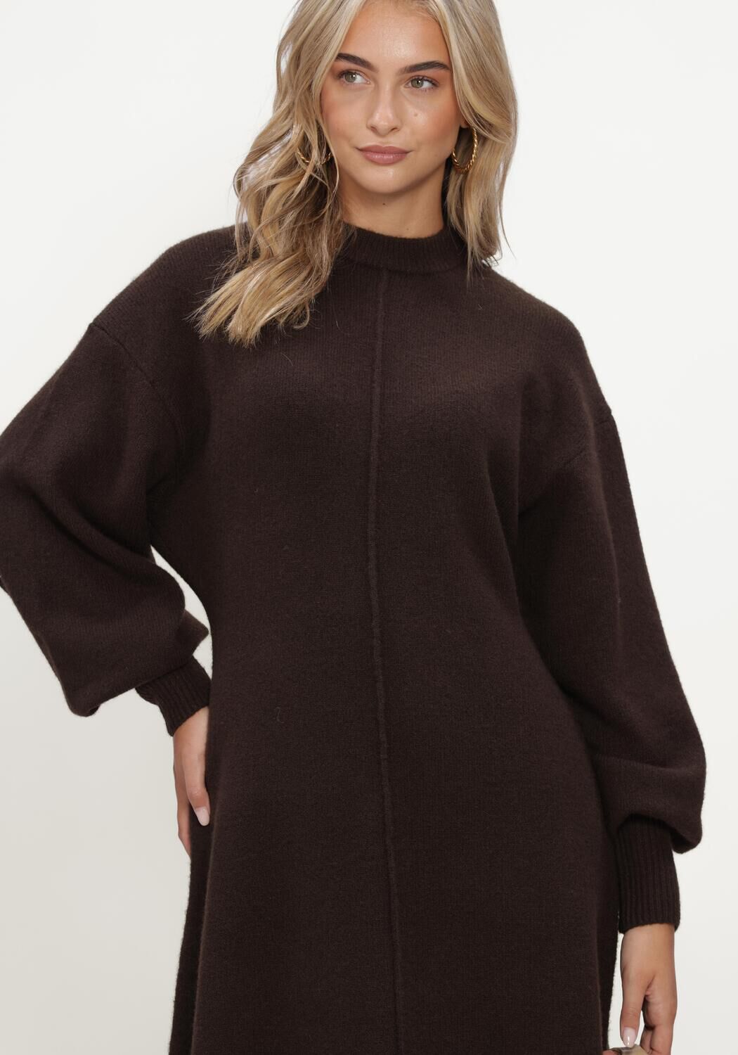 Braune NOTRE-V Minikleid NV-ILJA - large