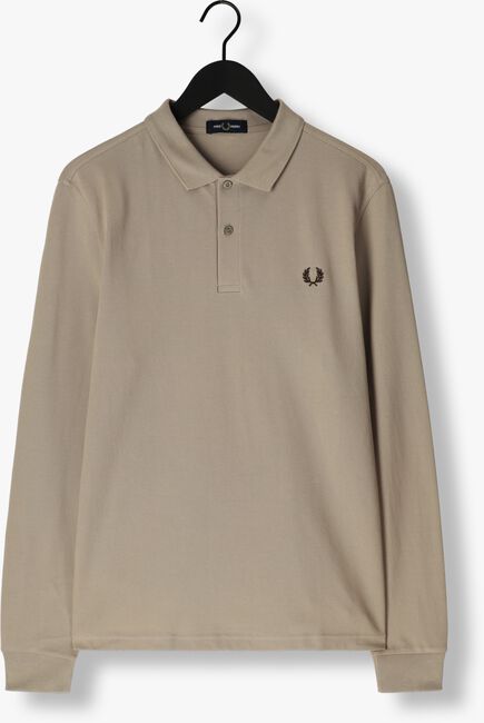 Olive FRED PERRY Polo-Shirt THE LONG SLEEVE FRED PERRY SHIRT - large
