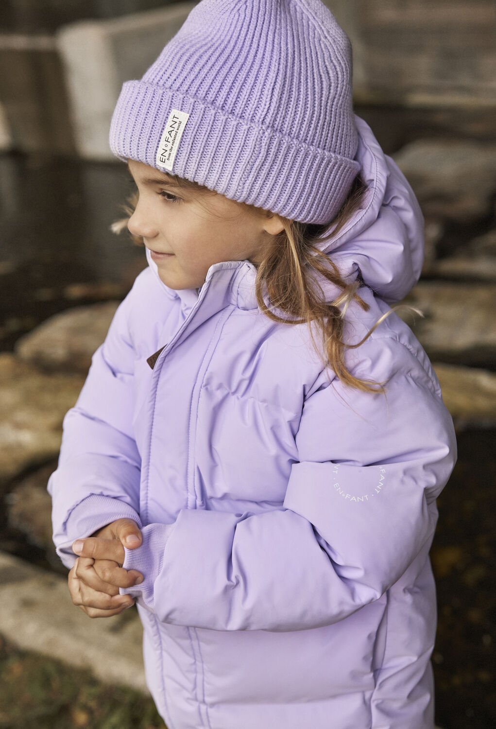 Lila ENFANT M&uuml;tze BEANIE - large