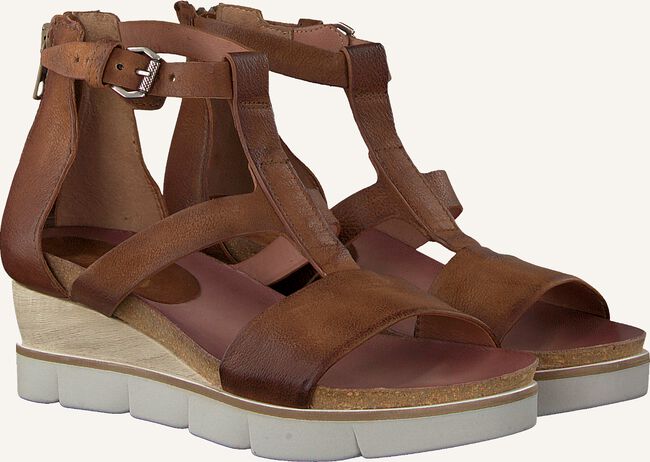 Cognacfarbene OMODA Flache Sandalen 866017 Cognacfarbene OMODA Flache Sandalen 866017 - large