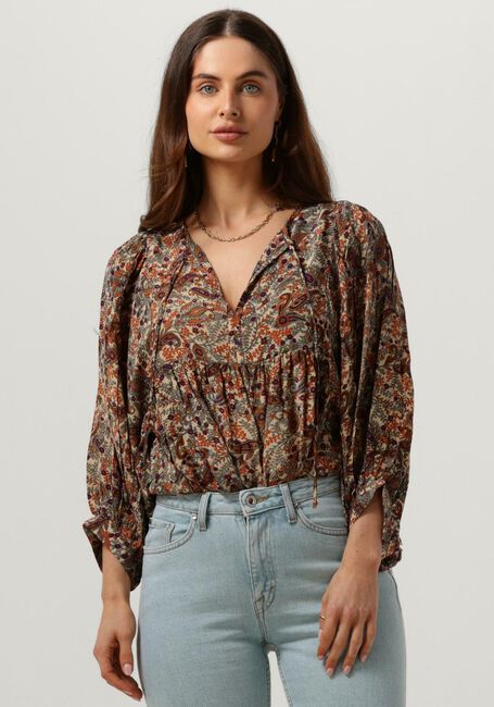Mehrfarbige/Bunte SISSEL EDELBO Blusen ANGELINA SILK TOP - large