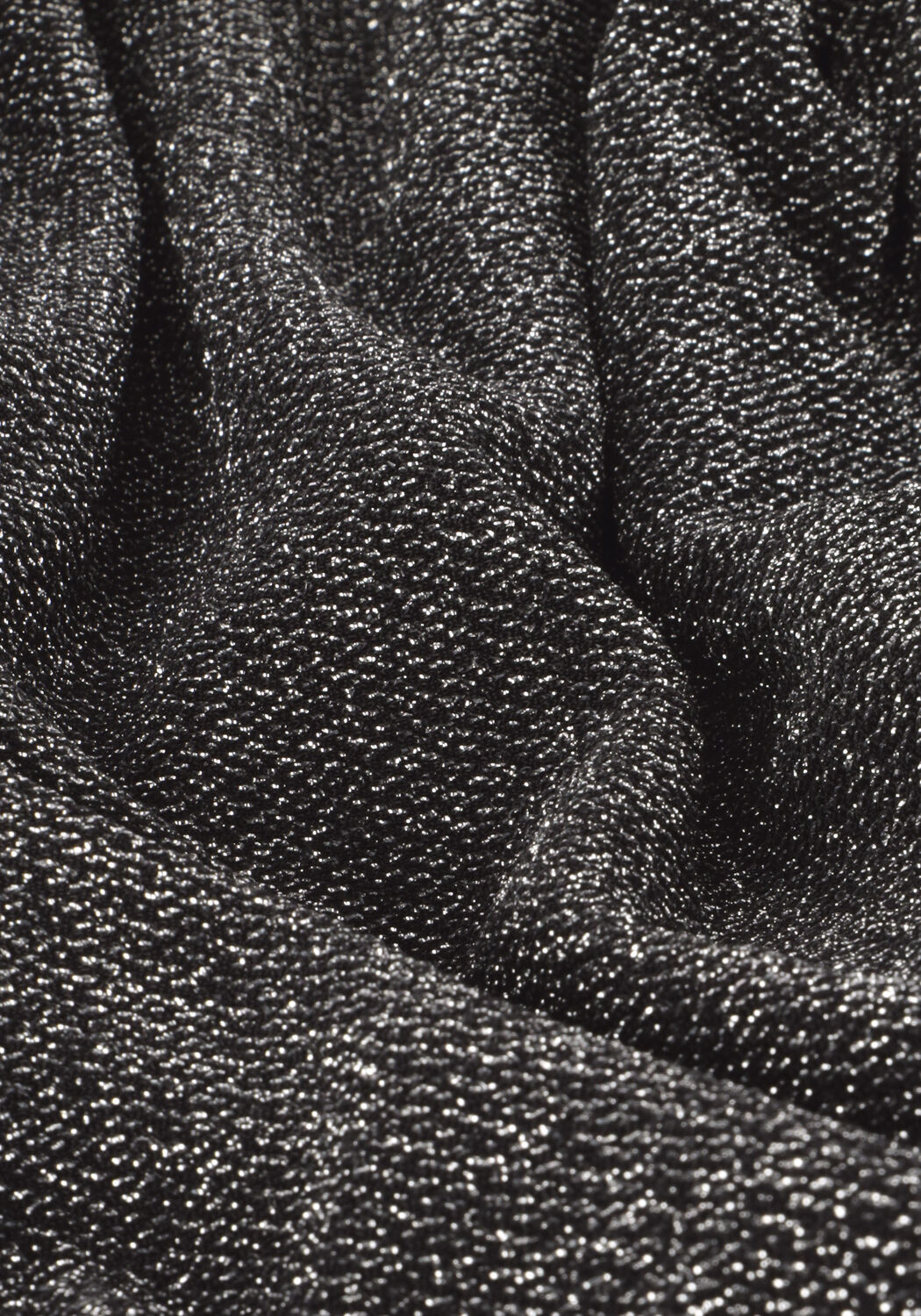 Schwarze Y.A.S. Minikleid YASTIKKA LS GLITTER DRESS - large