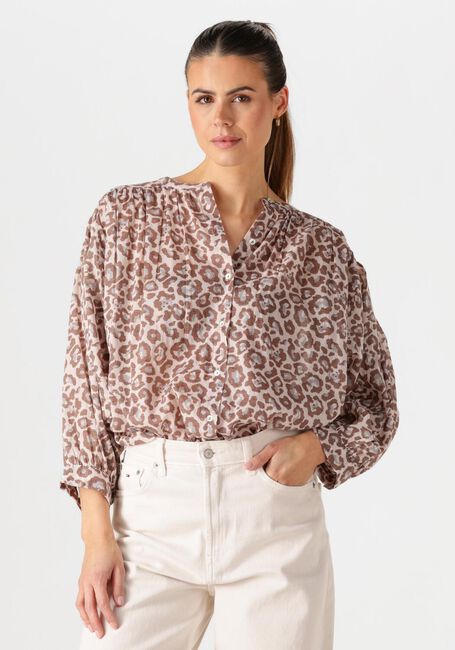Braune BY-BAR Blusen LUCY CHETAAH BLOUSE - large