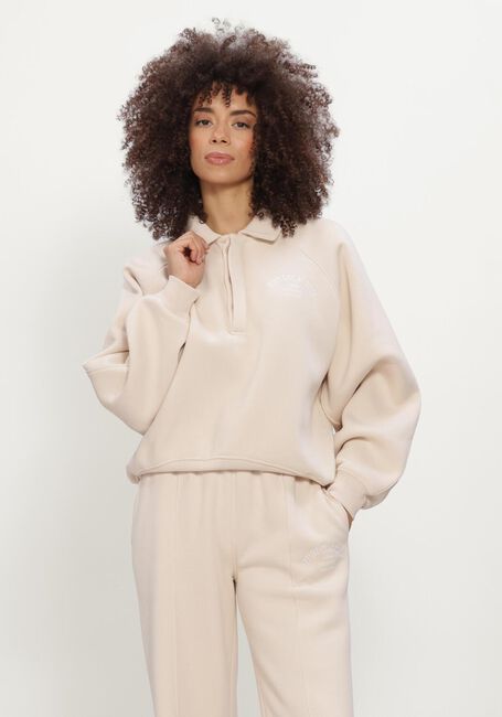 Beige THE LOLA CLUB Sweatshirt EBONY POLO SWEATER - large