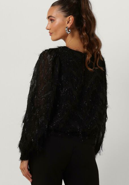 Schwarze SUMMUM Blusen TOP FLUFFY - large