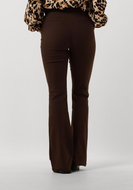 Braune MINUS Hose CARMA FLARED GRAPHIC PANTS - large